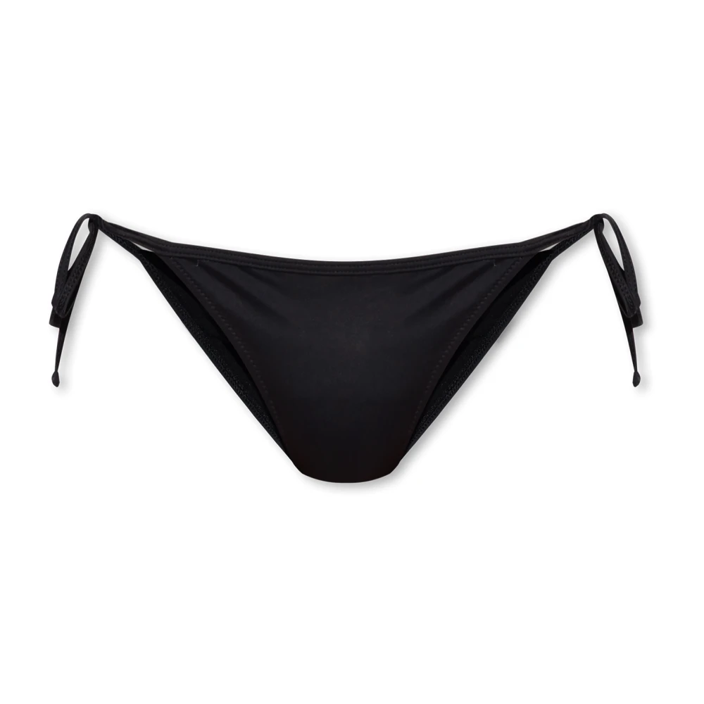 Diesel Maxi logo bikini briefs in nylon Black Dames