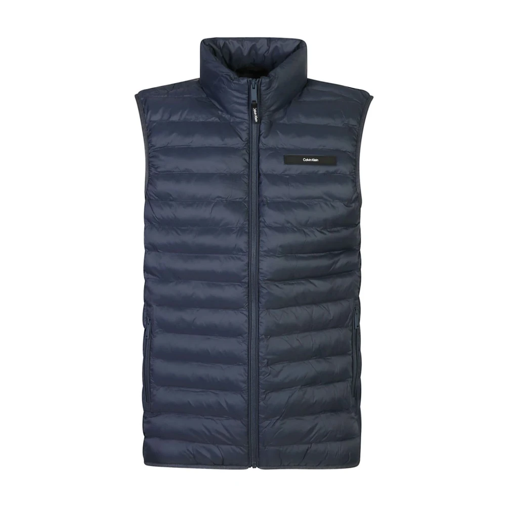Calvin Klein Blauwe gebreide kleding voor mannen Aw24 Blue Heren