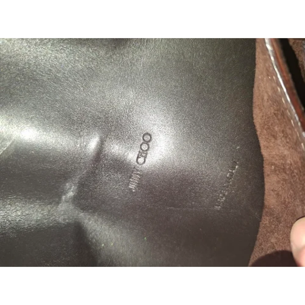 Jimmy Choo Pre-owned Suede handbags Brown Dames
