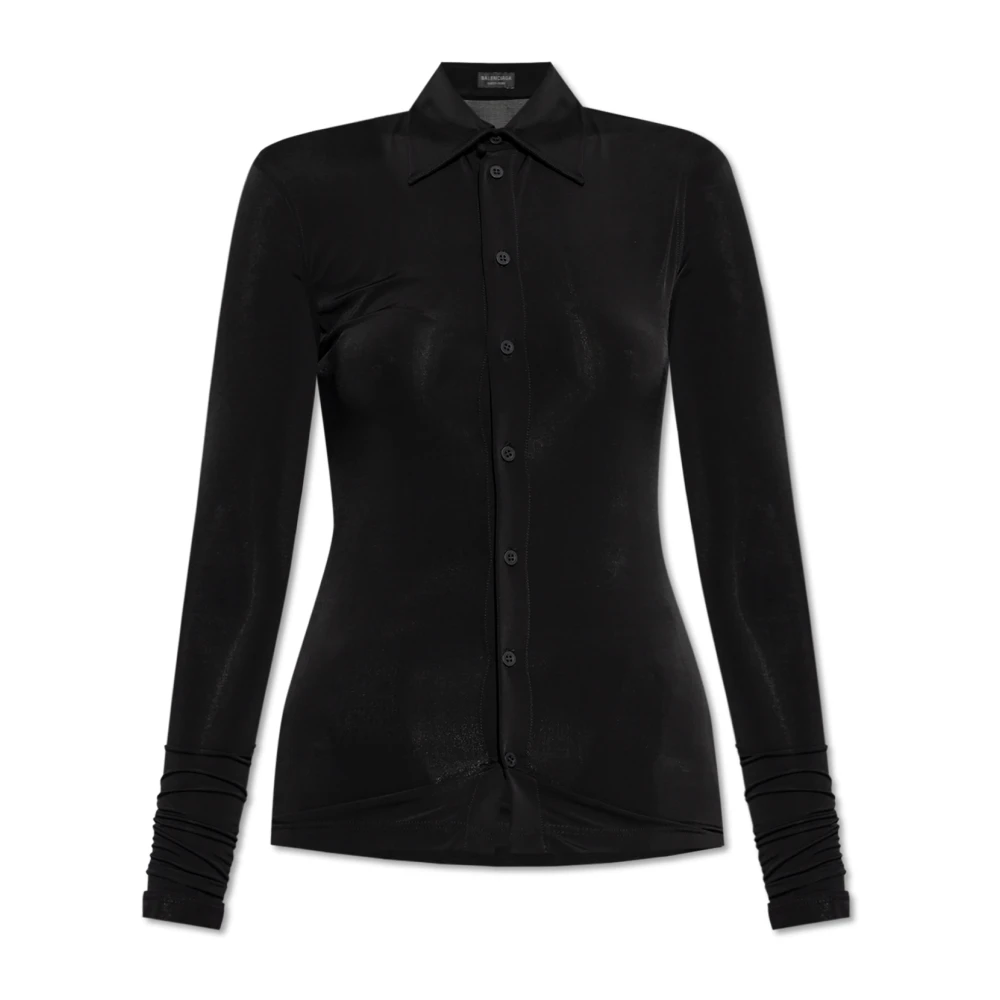 Balenciaga Op maat gemaakt overhemd Black Dames