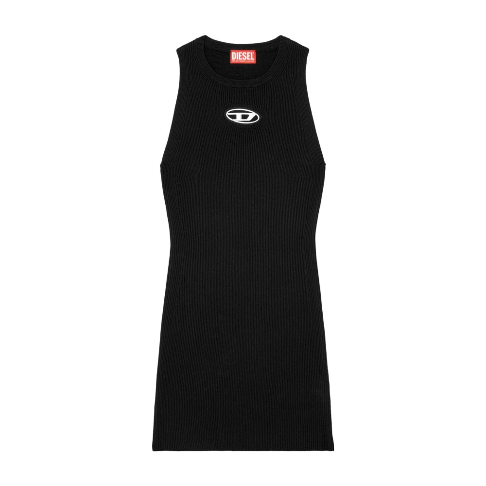 Diesel Vrouw Zwart Kleedjes Dames, S, Polyester, M-Caddix Jurk