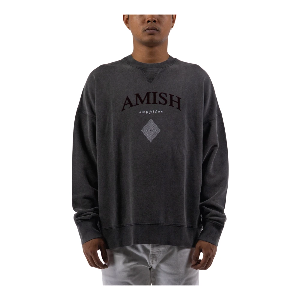 Amish Sweater in Antraciet Gray Heren