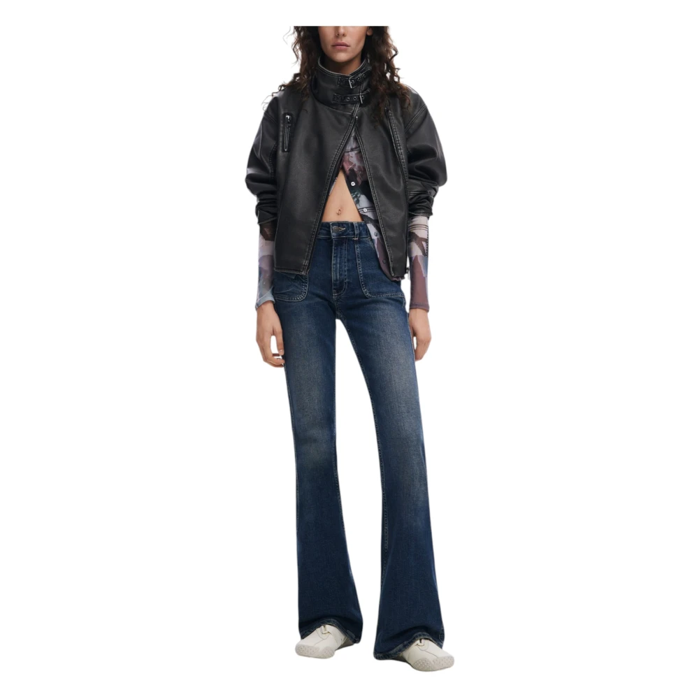 Desigual Lente Zomer Dames Jassen Collectie Black Dames