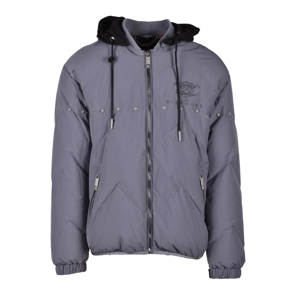 John Richmond Pufferjas met 100% polyester Gray Heren