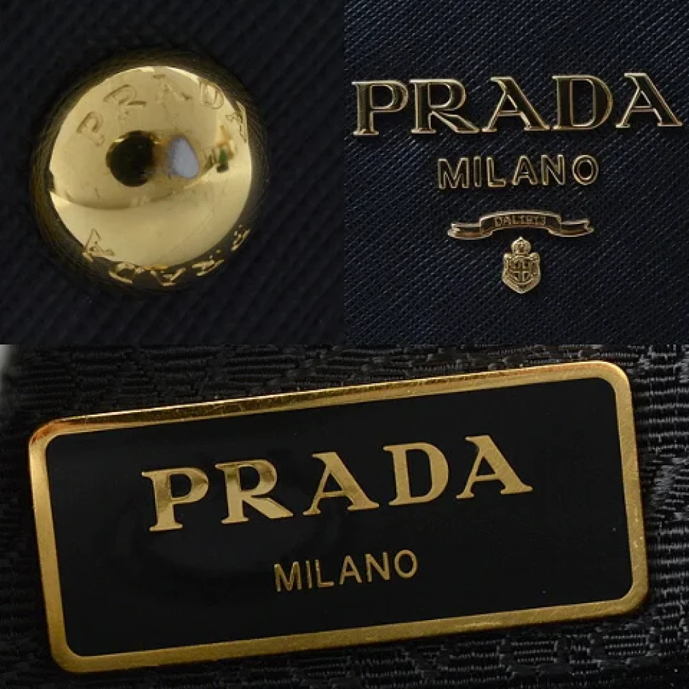 Prada Vintage Pre-owned Leather handbags Black Dames