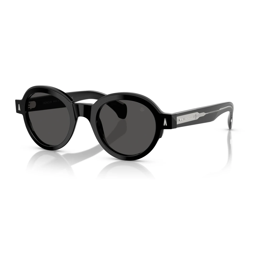 Moncler Unisex Nero Occhiali Da Sole Neri/Grigi Me6003