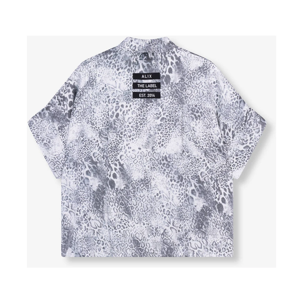 Alix The Label Oversized Blouse met Animal Print White Dames
