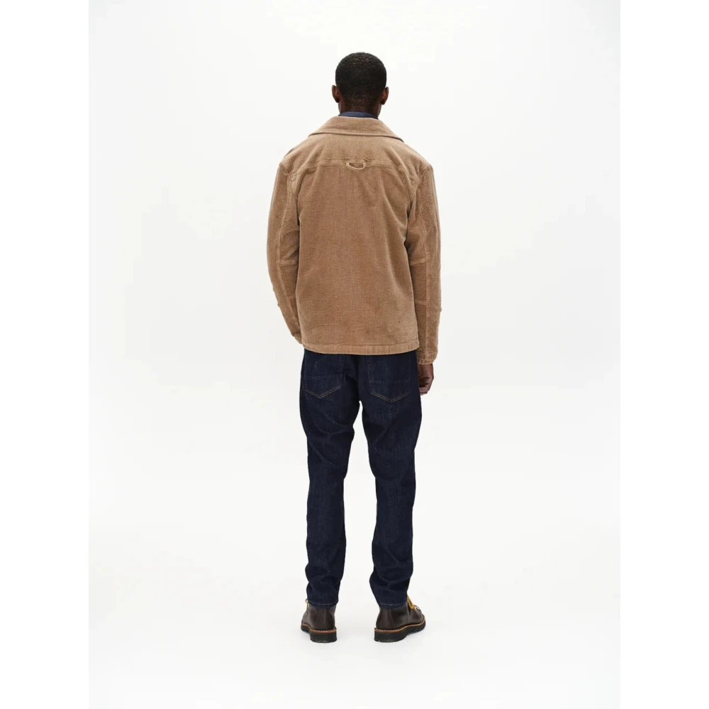 Gabba Contraststiksel Tapered Stretch Jeans Blue Heren