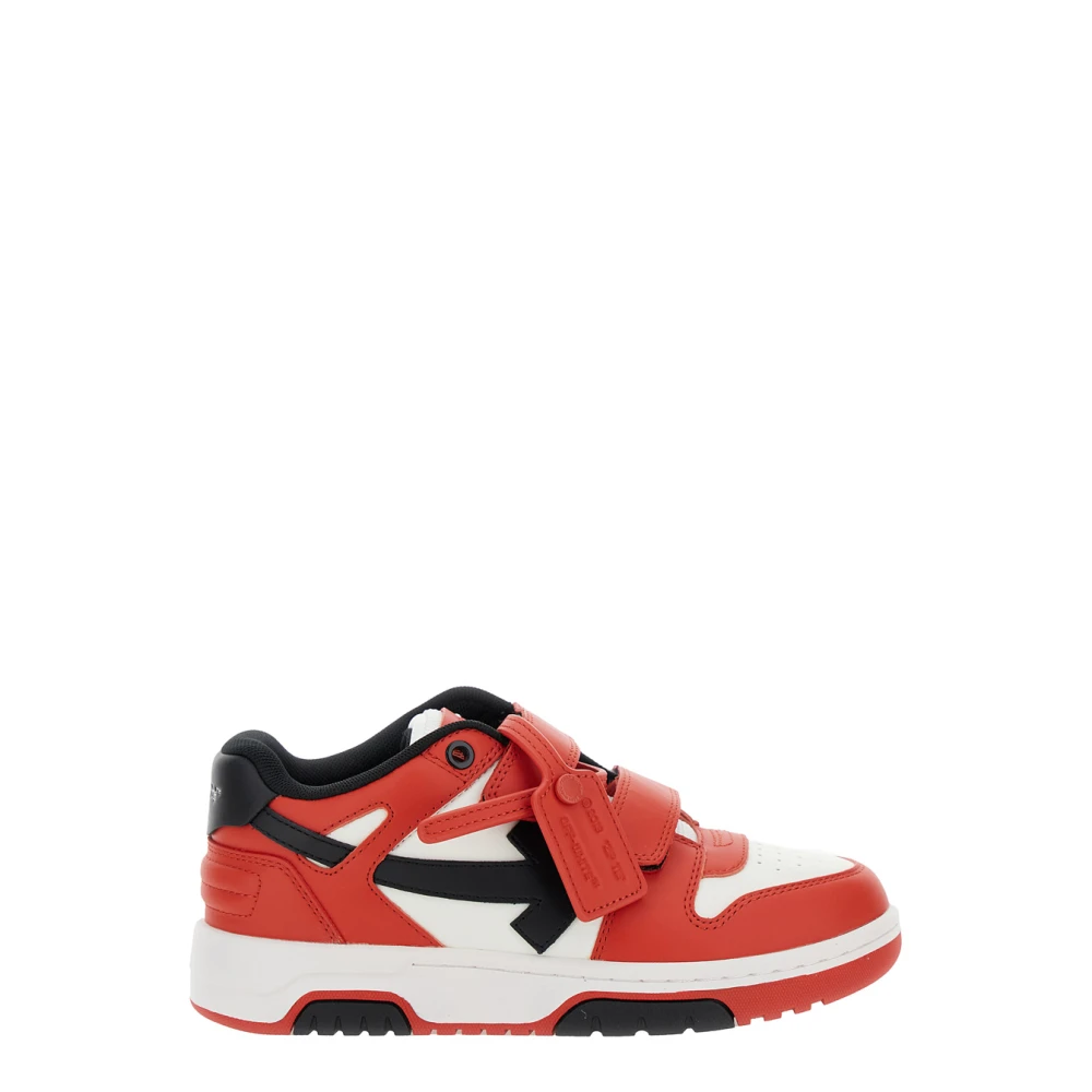 Off White Multicolor lage top klittenbandsneakers Red Heren