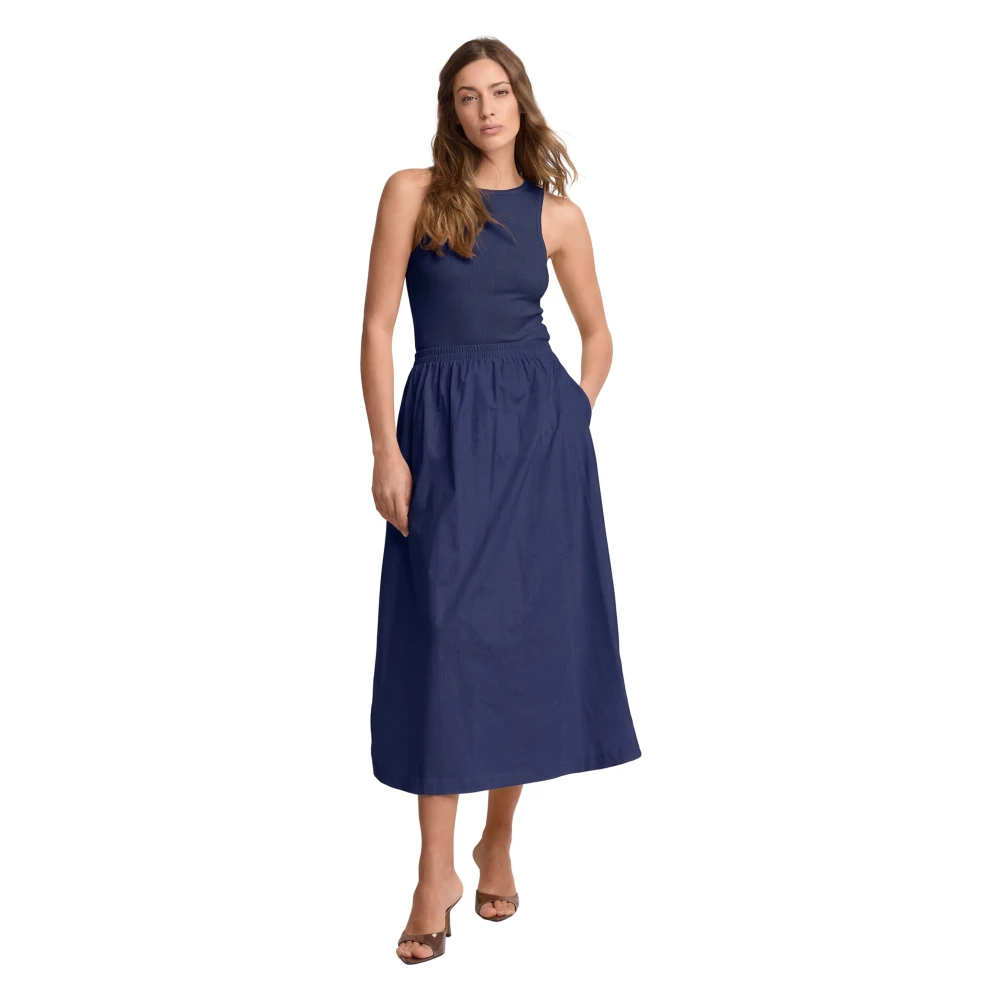 Kocca Blue Midi Dresses, Female, Xl, Dress Neirus