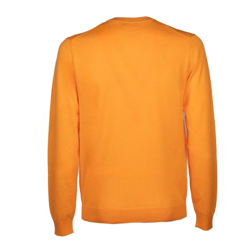 Sun68 Oranje Solid Ronde hals T-shirt Orange Heren