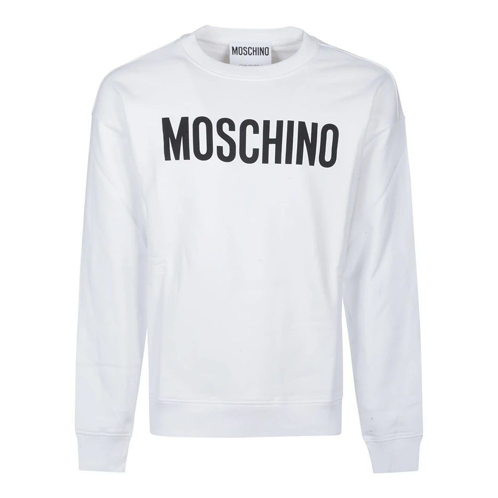 Moschino Gedrukte Sweatshirt voor Stijlvolle Look White Heren