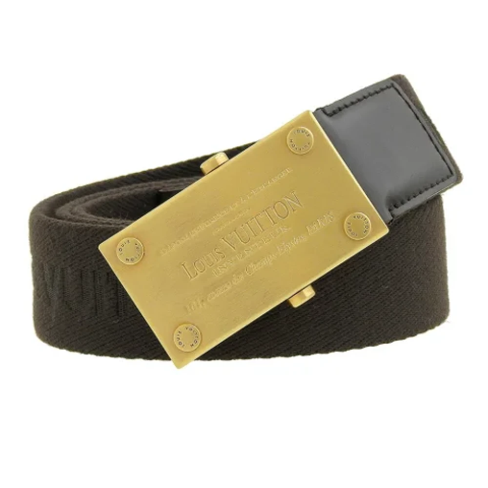 Louis Vuitton Vintage Pre-owned Canvas belts Brown Dames