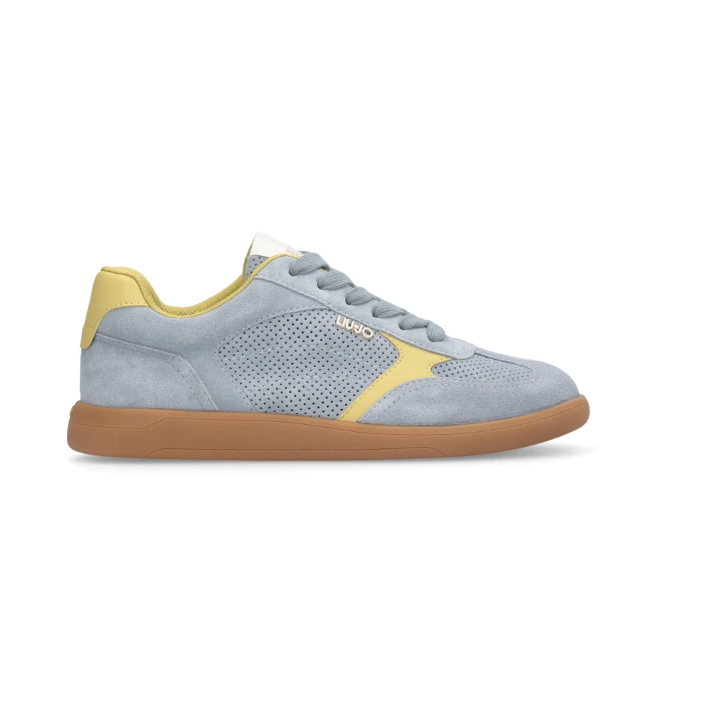 Liu Jo Perforated Suede Sneakers Dames Schoenen Blauw