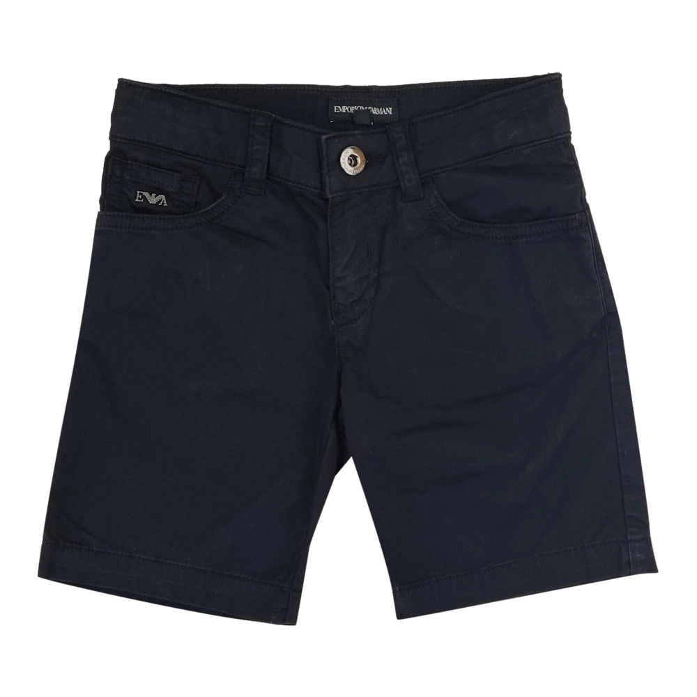 Emporio Armani Boys Blue Shorts, 16 Y, Bermuda Shorts