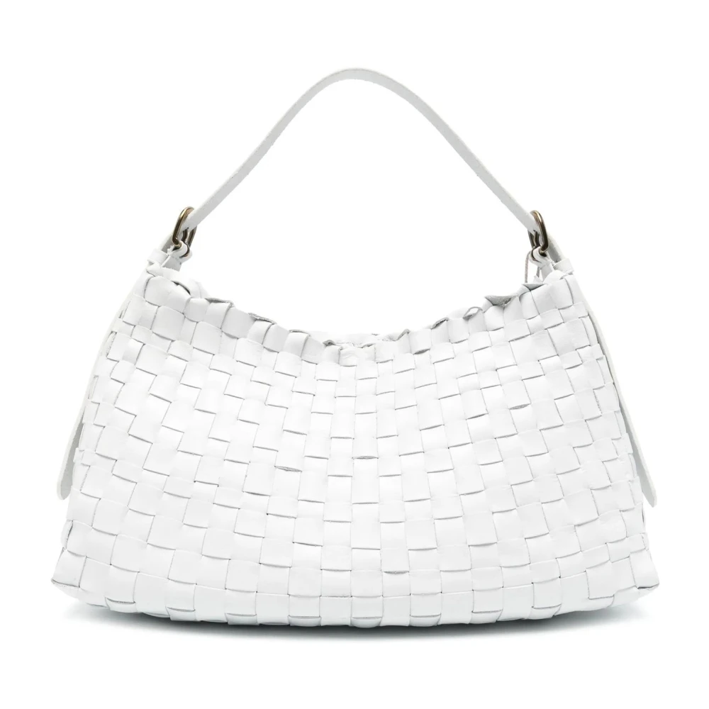 Dragon Diffusion Witte Schoudertas met Magnetische Sluiting White Dames