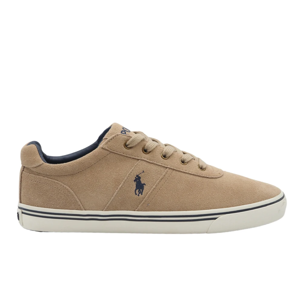Ralph Lauren Suède Sneakers Heren Schoenen Beige
