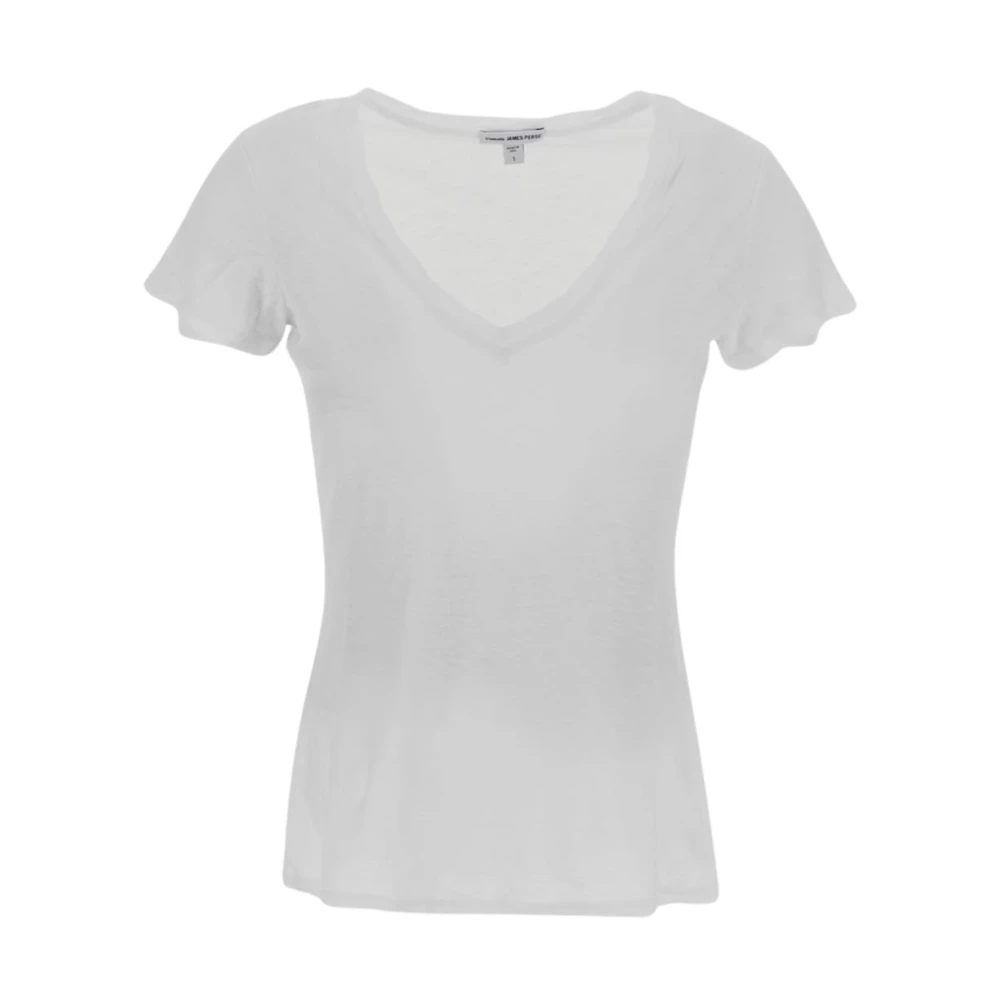 James Perse T-Shirts White Dames