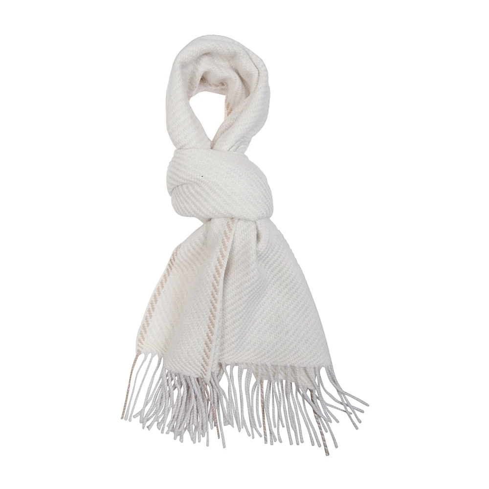 Eleventy Kasjmier Wol Sjaal Beige Unisex