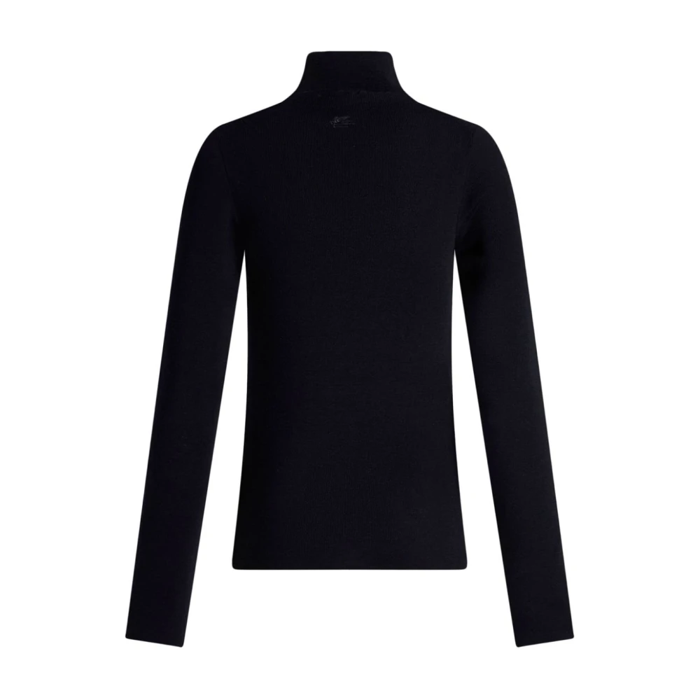 ETRO Blauwe Gebreide Trui Blue Dames