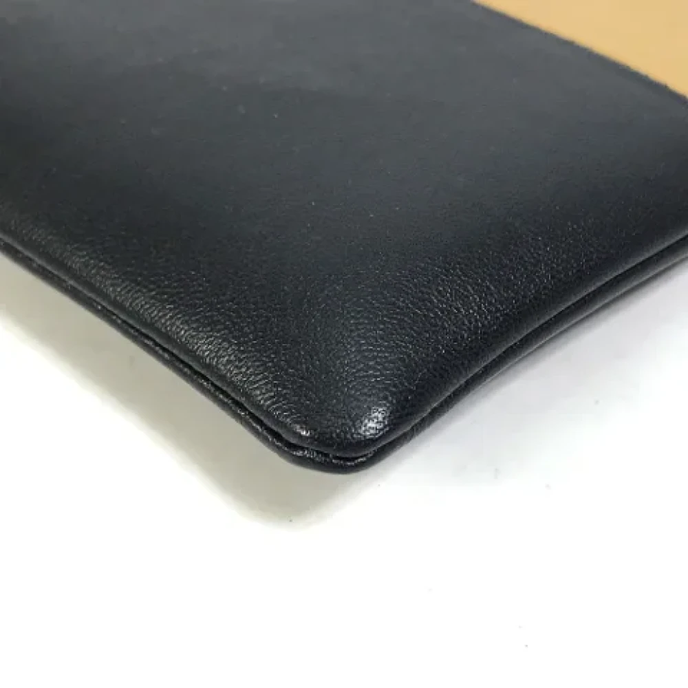 Celine Vintage Pre-owned Leather clutches Brown Dames
