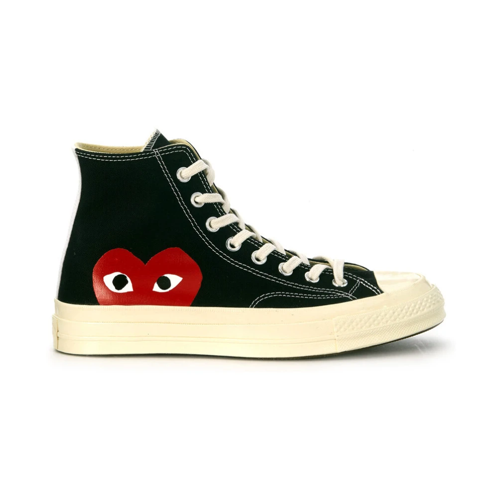 Comme des Garçons Play Big Heart High Top Sneakers Heren Schoenen Zwart