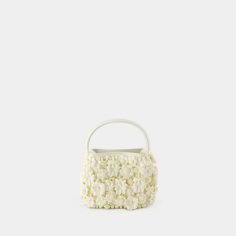 Cult Gaia Witte Leren Mini Top Handtas White Dames