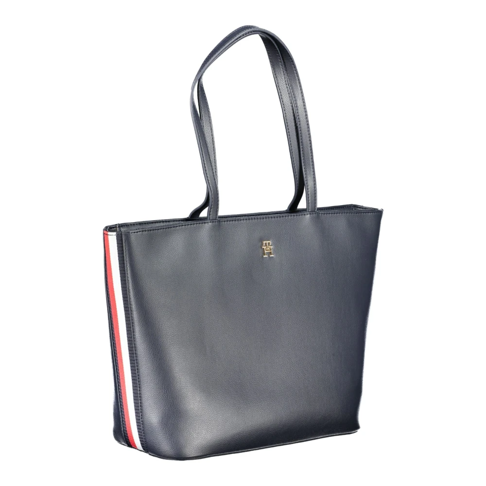 Tommy Hilfiger Blauwe Schoudertas met Ritssluiting Blue Dames