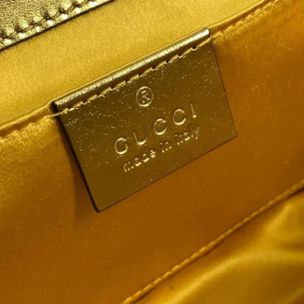 Gucci Vintage Pre-owned Fabric gucci-bags Yellow Dames