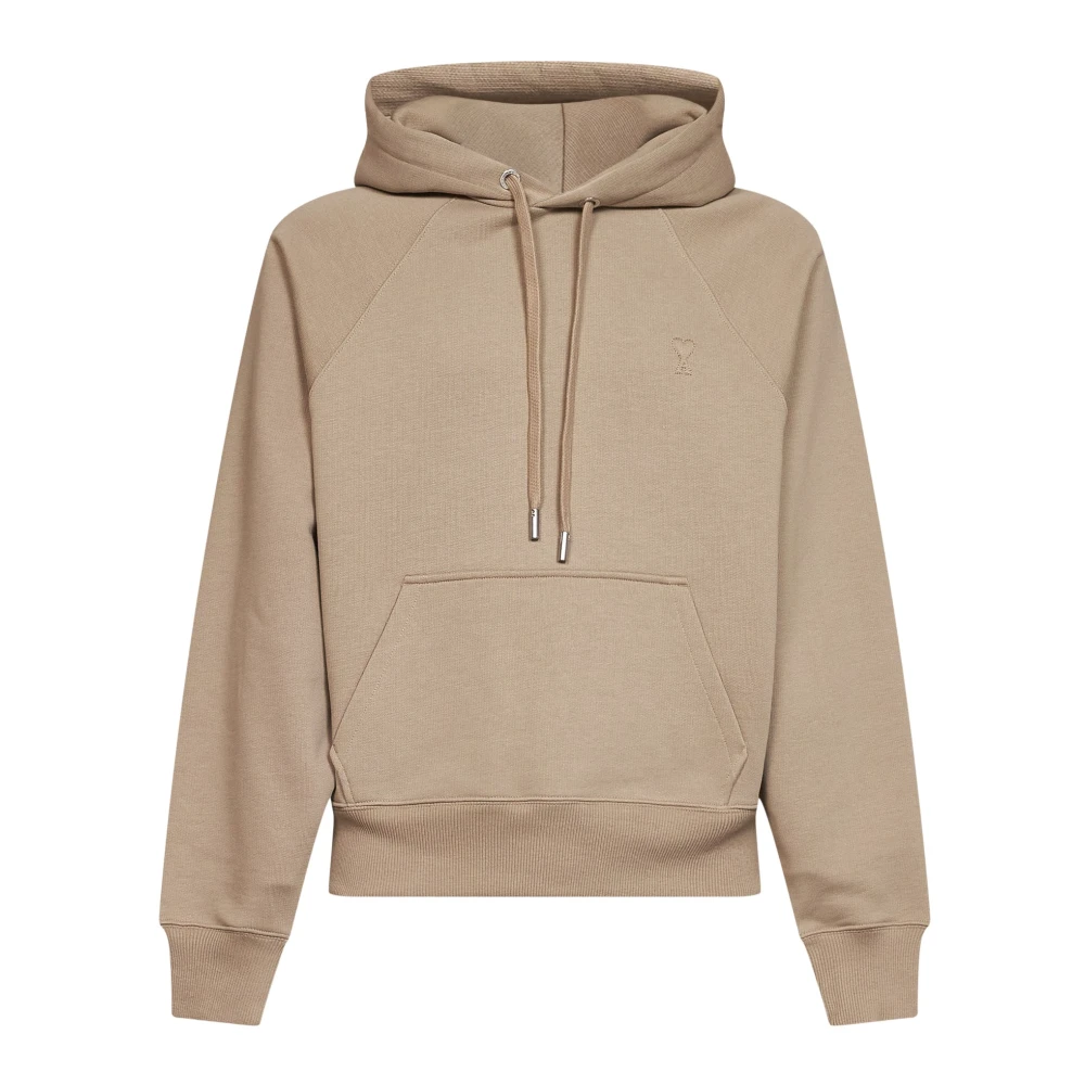 Ami Paris Uomo Beige Felpe, M, New,