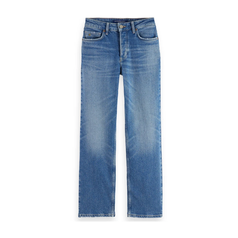 Scotch & Soda Kern Sky Straight Jeans Blue Dames