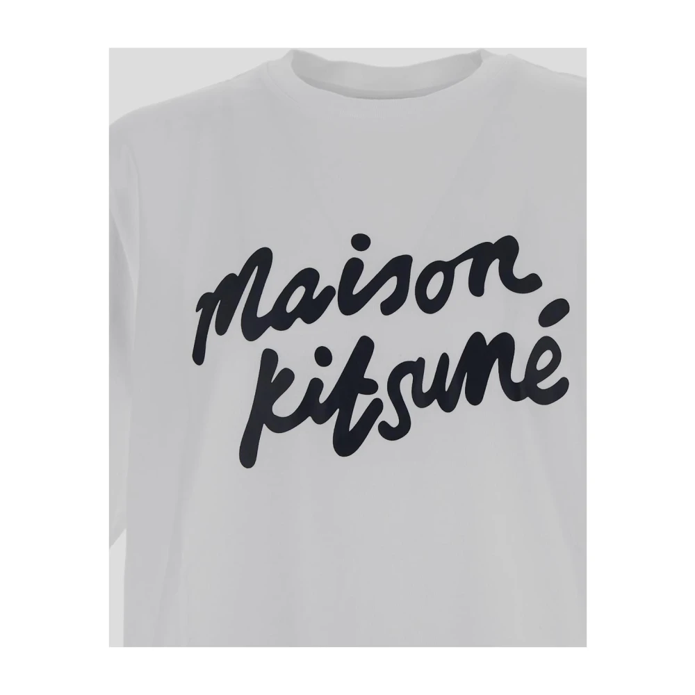 Maison Kitsuné Katoenen T-shirt White Heren