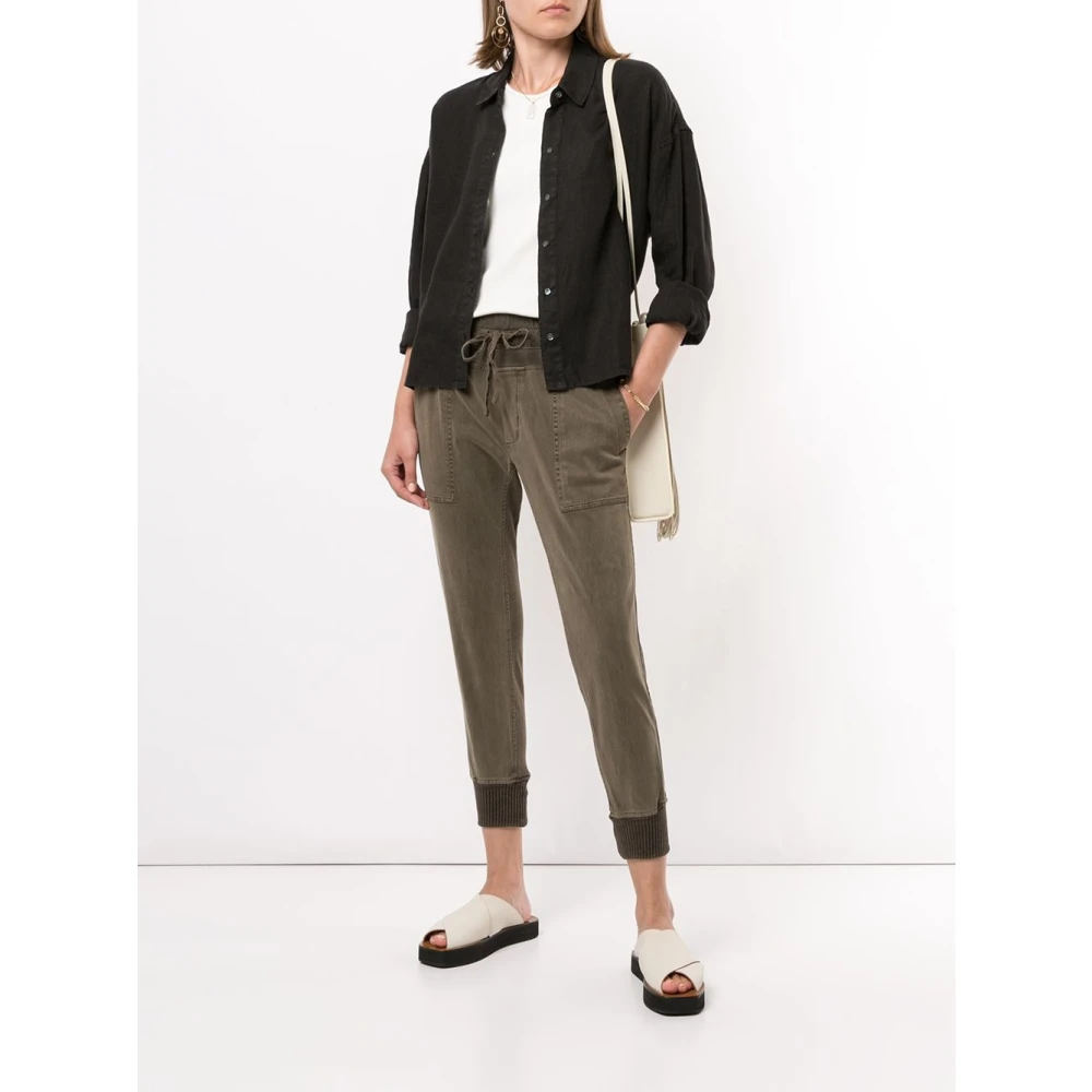 James Perse Gemengde media broek Green Dames