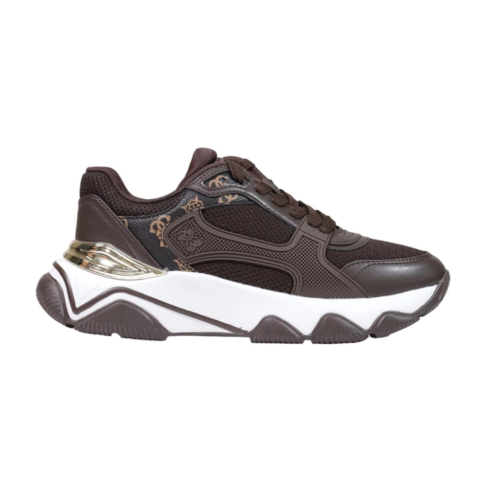 Guess Mazzy Sneakers Dames Schoenen Bruin