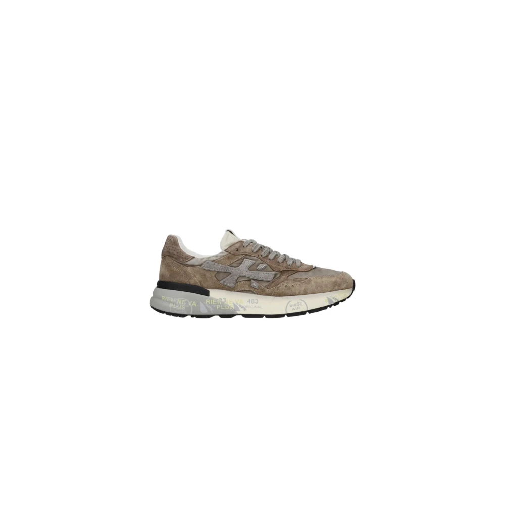 Premiata Uomo Pelle Per Mick0.1 Sneakers In Mick0.1talpa (42), Marrone, Basso, Stringhe, Casual, Taupe - Immagine 7