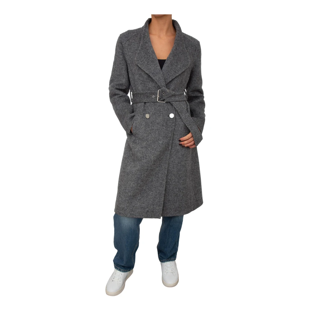 Liu Jo Grijze Winterjas Stijlvolle Mode Gray Dames