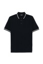 polo-bleu-a-motif-raye