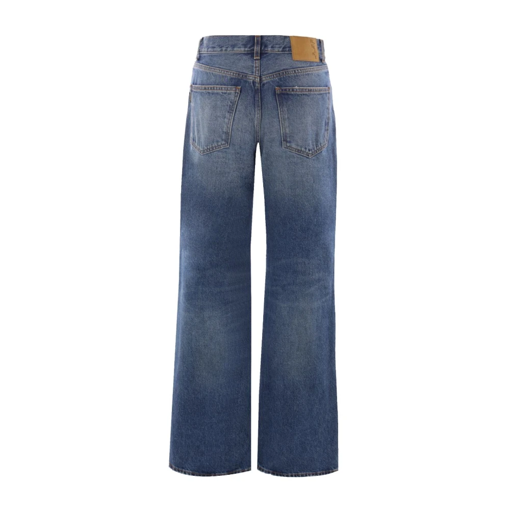 Haikure Wide Leg Denim Jeans Blue Dames