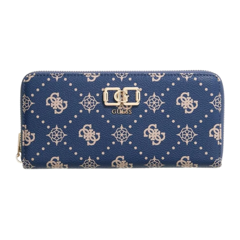 Guess Women's Blue Wallets & Cardholders, One Size, Emelie Logo Slg Med Wallet