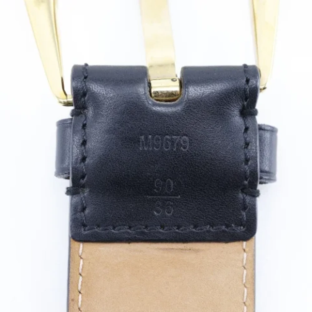 Louis Vuitton Vintage Pre-owned Leather belts Black Heren