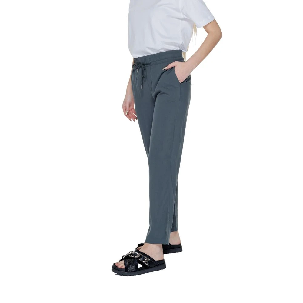 Street One Groene Viscose Jeans & Broek Blue Dames