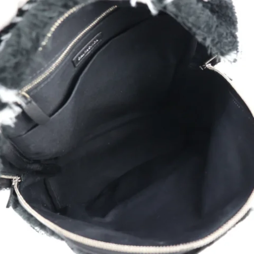 Balenciaga Vintage Pre-owned Faux Fur backpacks Black Dames