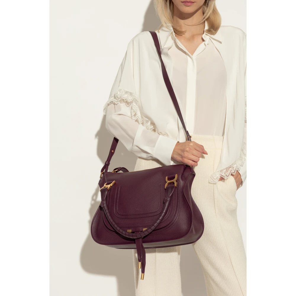 Chloé Middelgrote Schoudertas Purple Dames