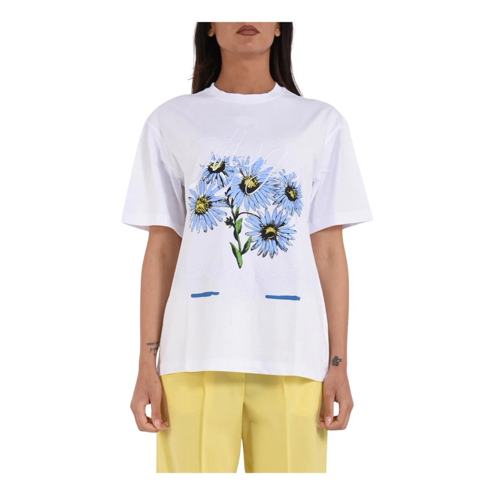 Msgm - Tops > T-Shirts - White - Msgm - Modalova