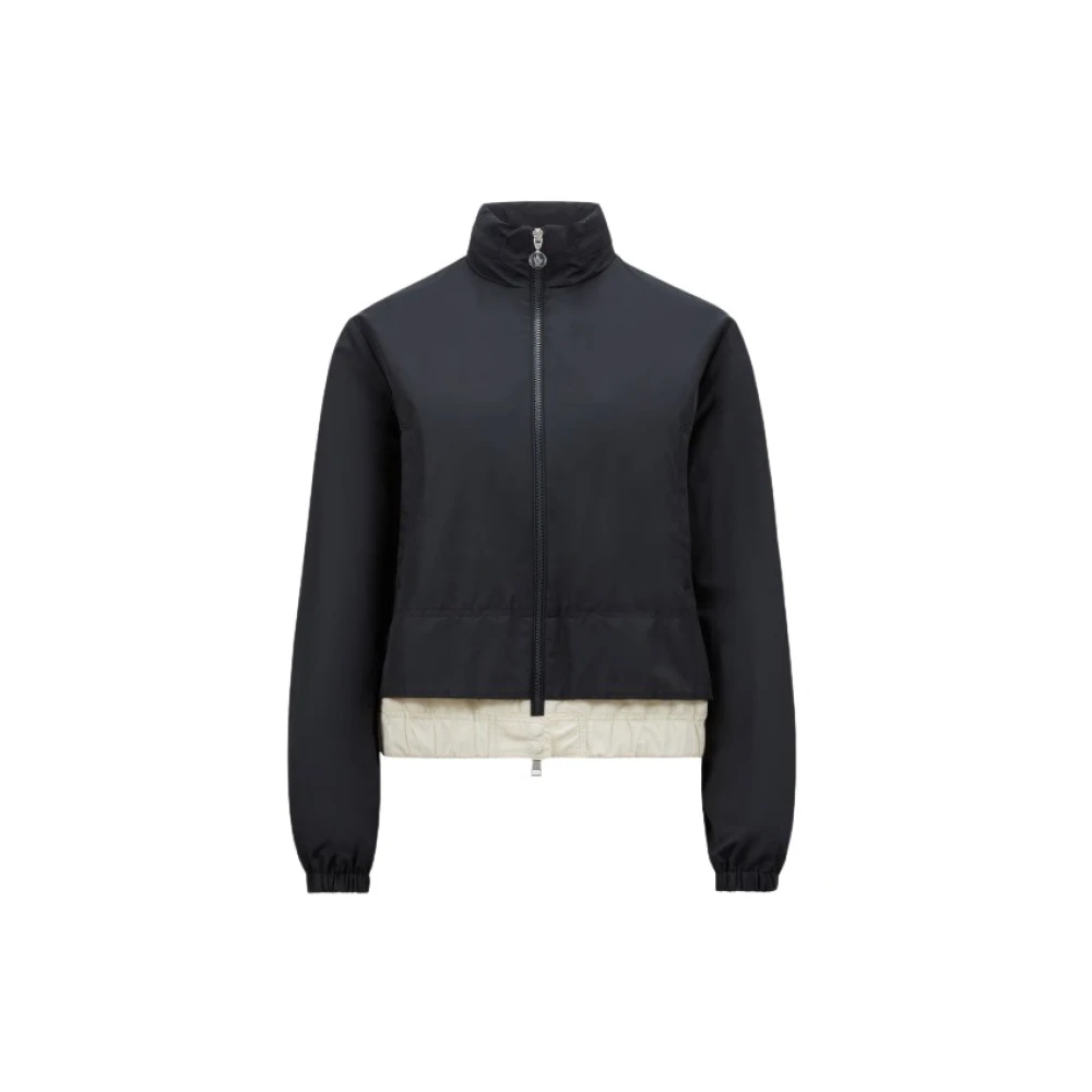 Moncler Women's Blue Janze Hooded Twill Short Down Jacket - Winter Jackets - L - Jackets