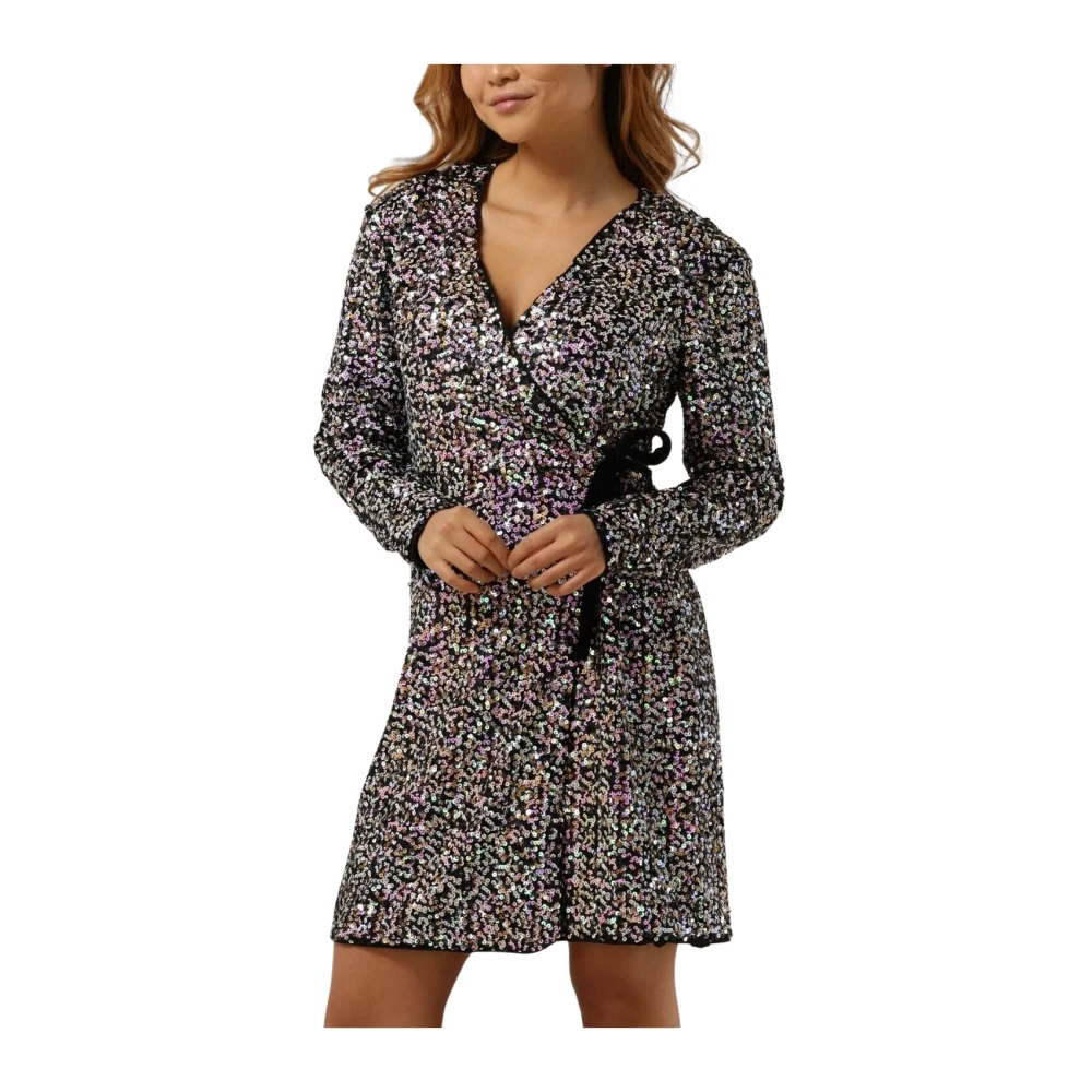 Y.A.S Paarse Wrap Jurk Yasmultiseq Ls Purple Dames