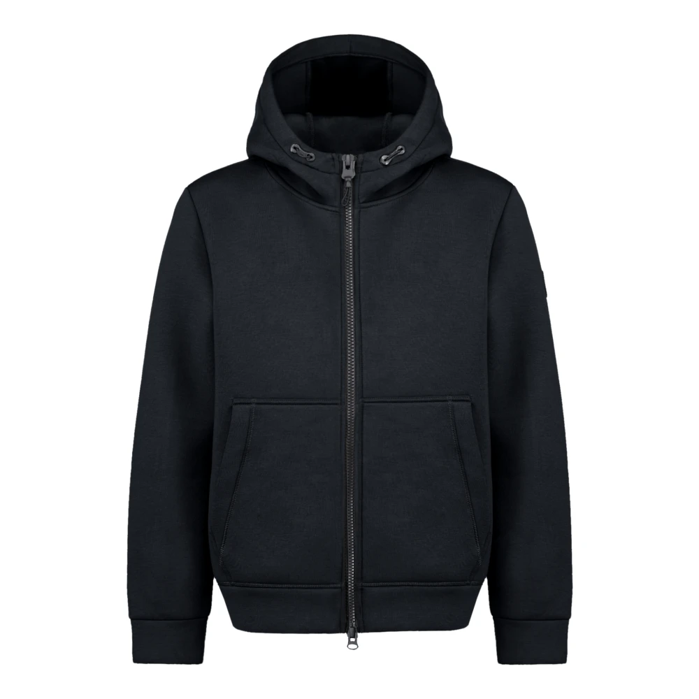 People of Shibuya Technische volledige ritssluiting hoodie met zakken Black Heren