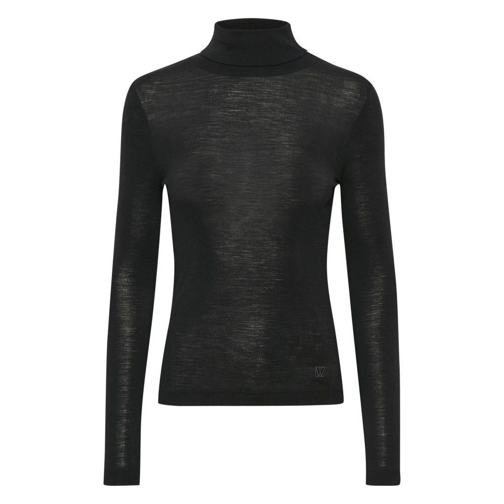 Inwear Black Turtlenecks, Female, M, Rollneck Top