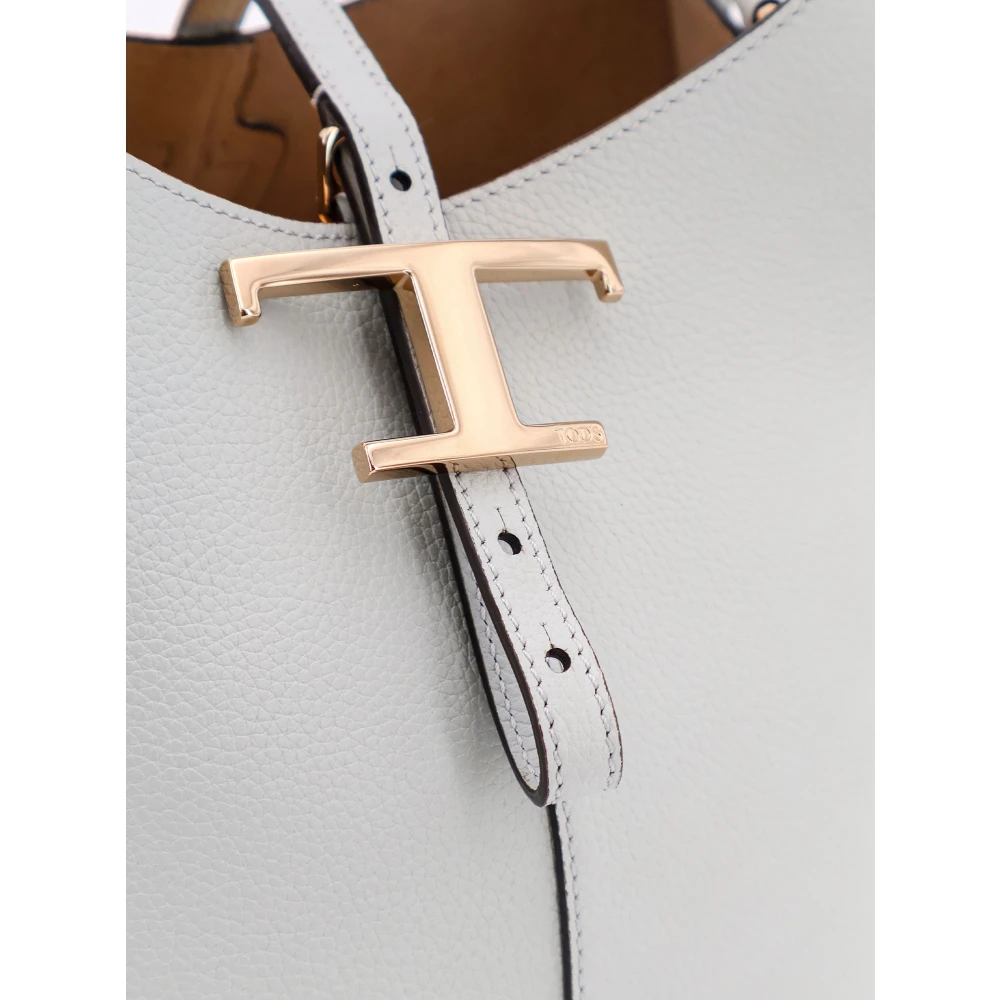TOD'S Lichtgrijze Schoudertas Gray Dames