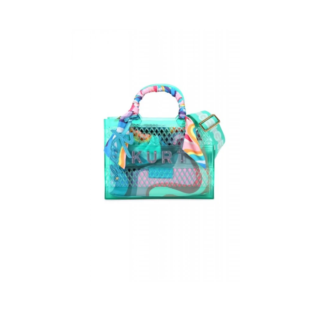 Kurt Geiger Women's Green Handbags, One Size, Jelly Sm Tote